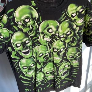 Green Skull Pile Shirt